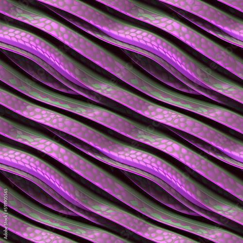 Abstract 3D snake skins, Se...