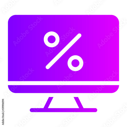 discount gradient icon