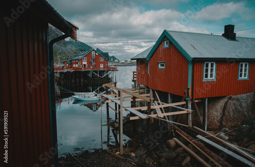 Fishing village Å i Lofoten, Norway