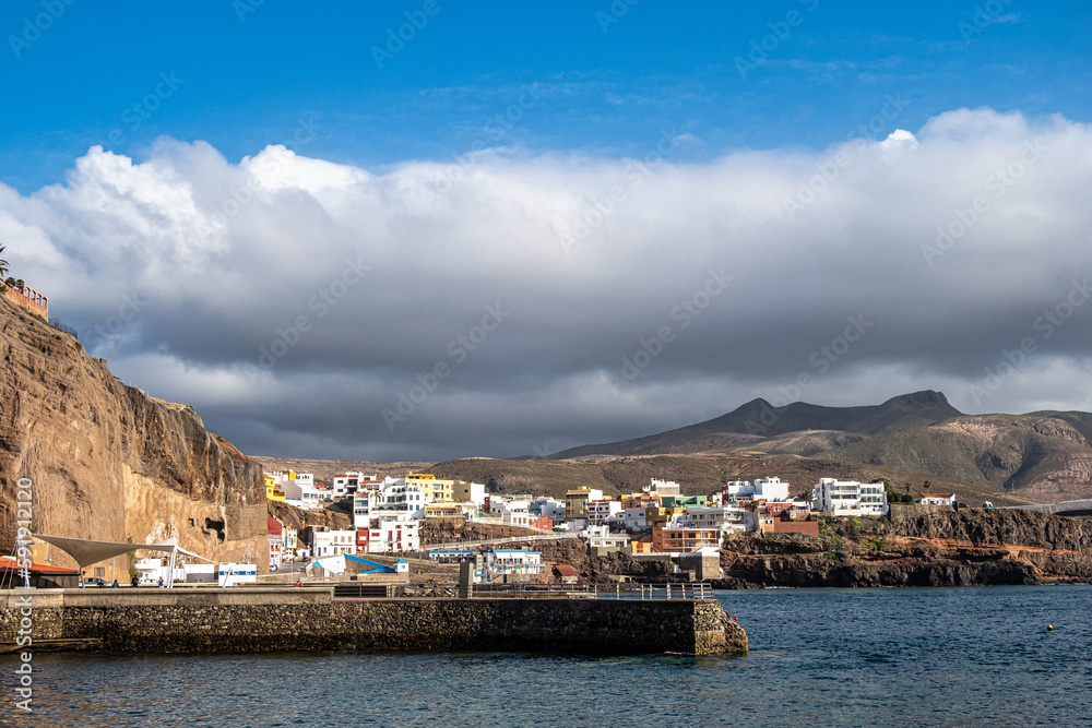 Sardina del Norte, coastal town of Gran Canaria, Canary Islands, Spain. Small fishing village