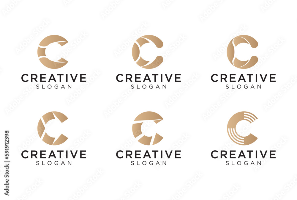 Luxury and elegant Letter C logo design for various types of businesses and company