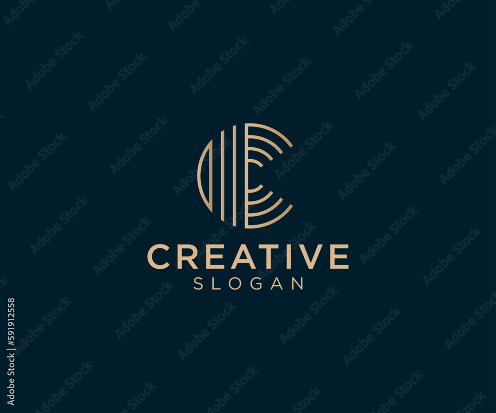 Luxury and elegant Letter C logo design for various types of businesses and company