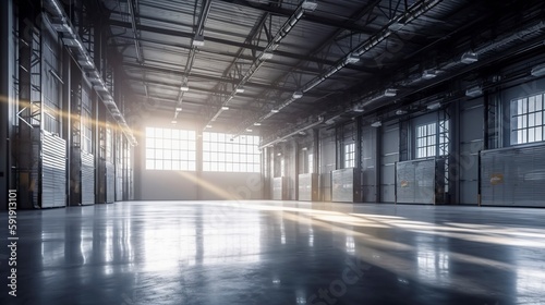 Warehouse  Generative AI  Illustration