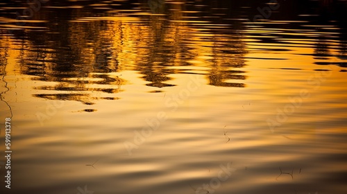 Golden Hour Reflections at the Lake