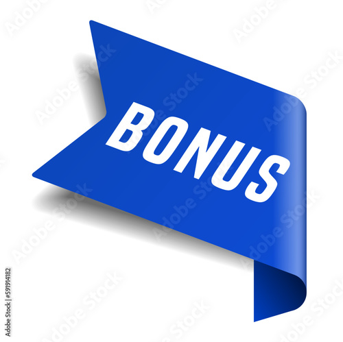Colorful vector flat design banner bonus. This sign is well adapted for web design.