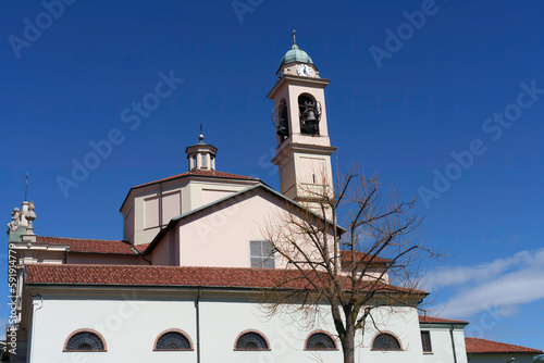 Santa Maria Assunta church at Lesmo, Italy photo