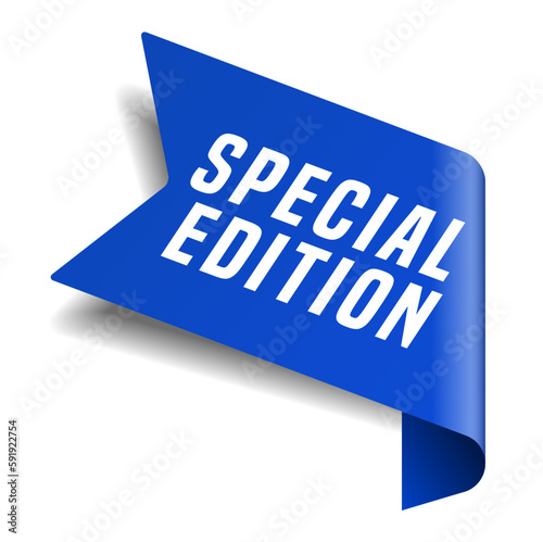 Colorful vector flat design banner special edition. This sign is well adapted for web design.