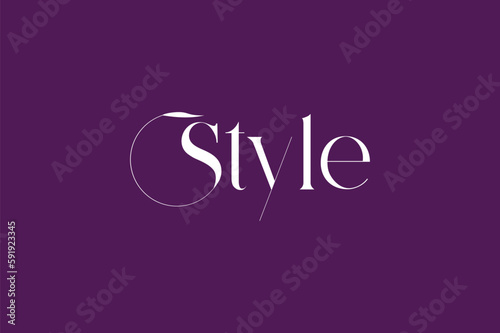 style wordmark ligature elegant eye catchy modern fashion brand logo design template