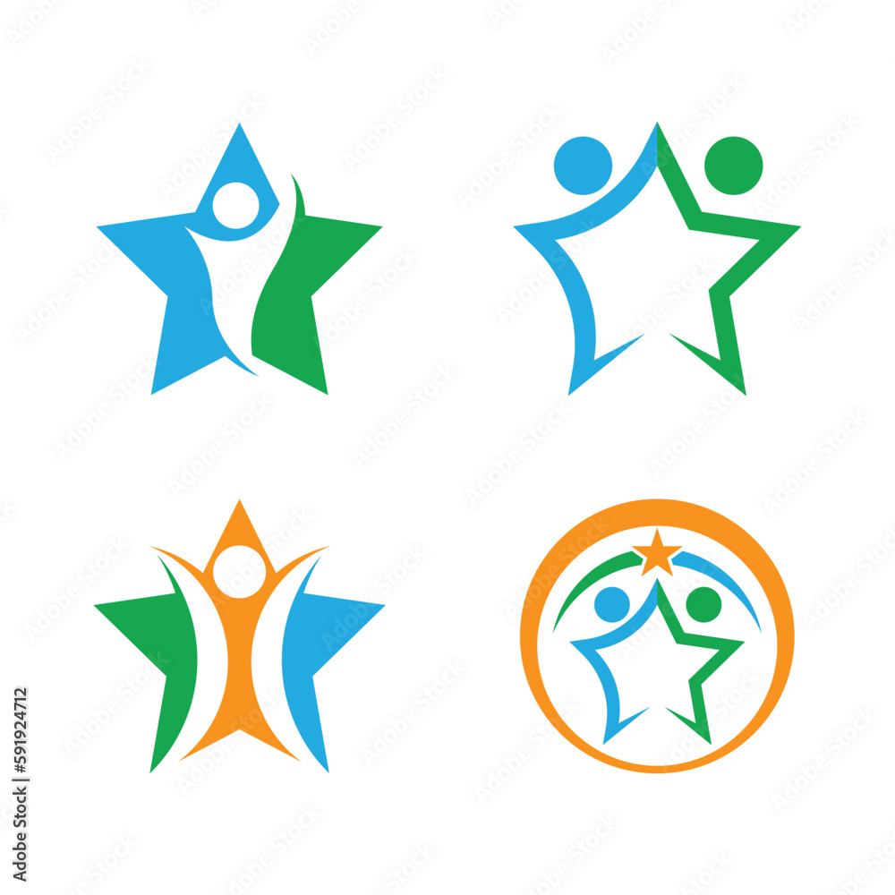 Star icon template Star icon template