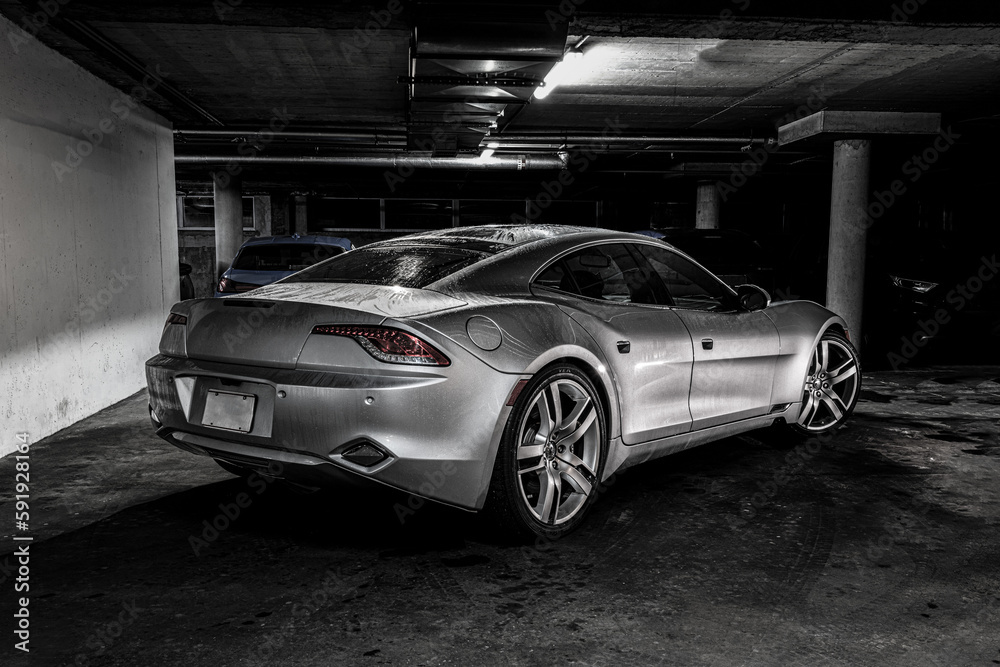 Car in the basement parking