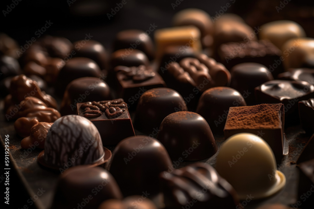 custom made wallpaper toronto digitalBelgian chocolates, generative ai