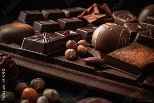 Wallpaper Mural Belgian chocolates, generative ai Torontodigital.ca