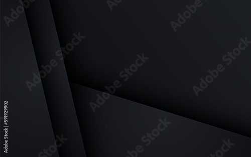 abstract black overlap layers background. eps10 vector