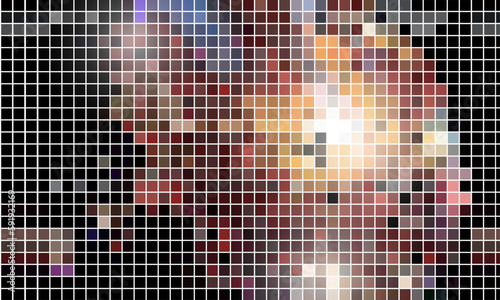 Abstract colorful mosaic disco background vector illustration