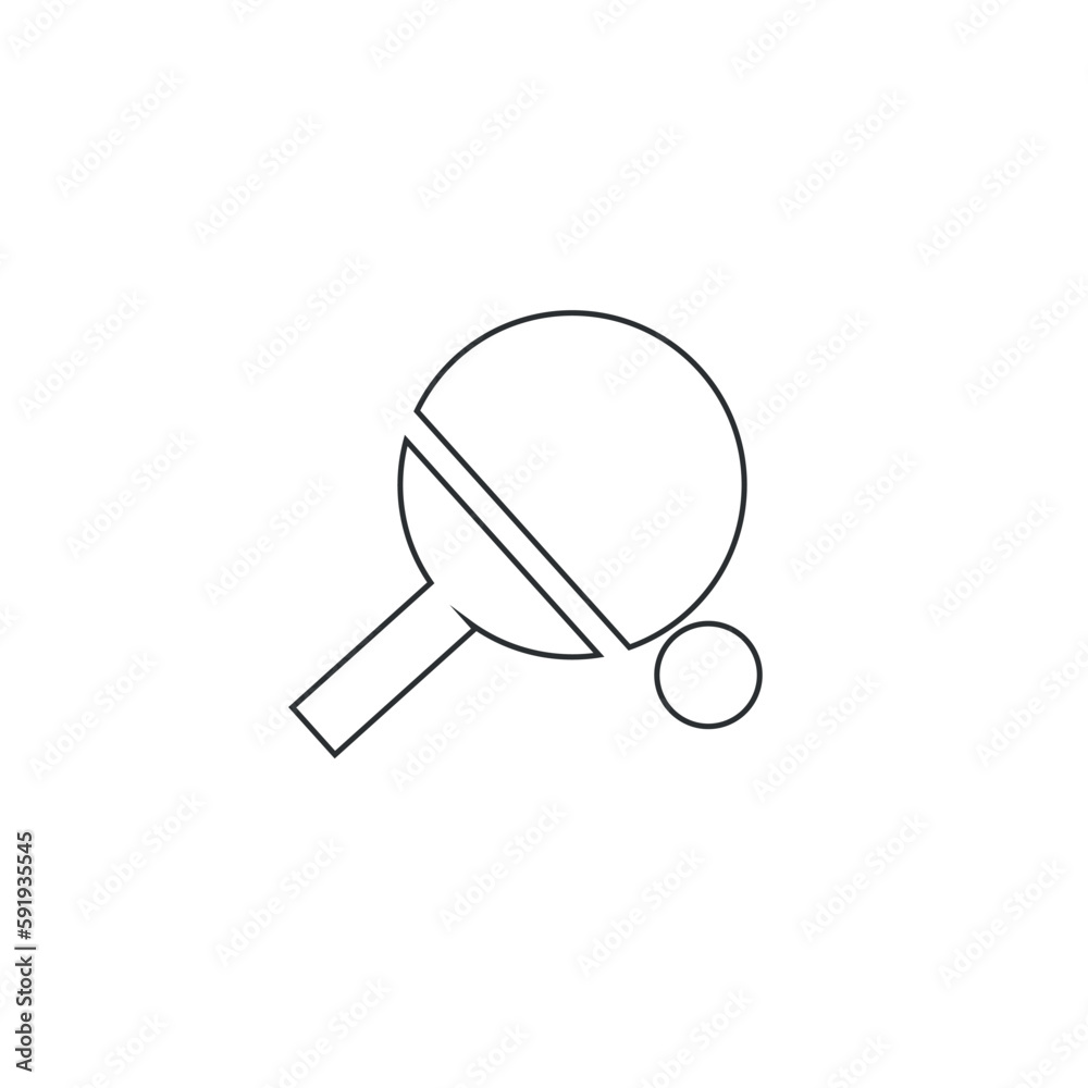 Table tennis vector icon