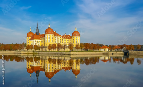 Baroque palace in Moritzburg, Saxon, Dresden - Image