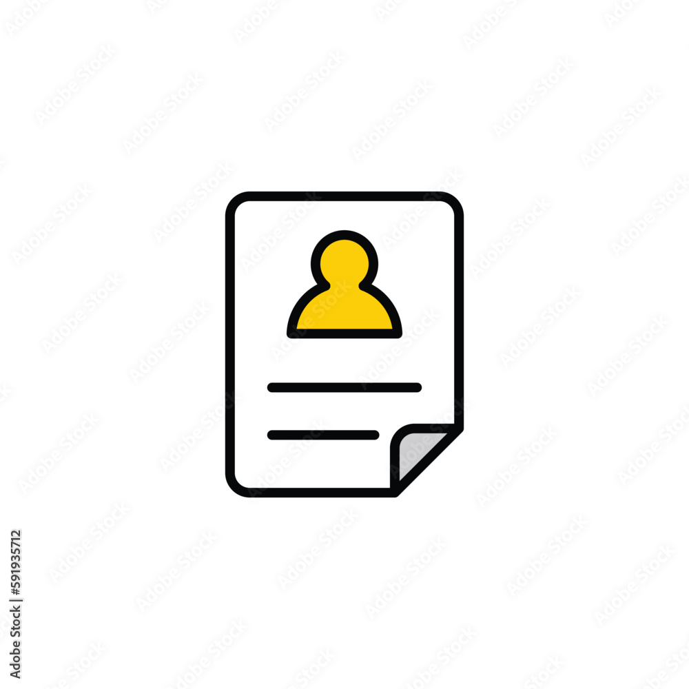 Profile icon design with white background stock illustration