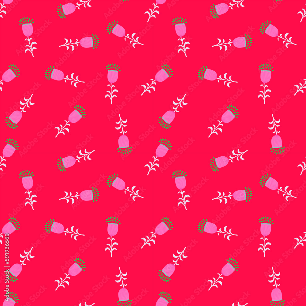 Seamless spring pattern with stylize flowers. Elegant botanical background. Abstract floral wallpaper Seamless spring pattern with stylize flowers. Elegant botanical background. Abstract floral wallpaper