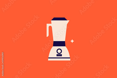 blender in flat style design. Vector illustration.
