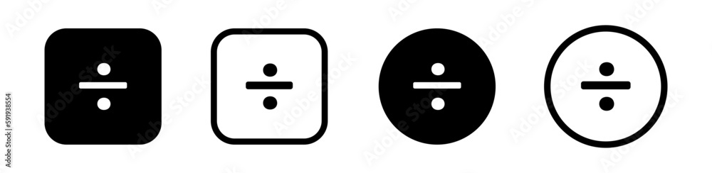 Simple mathematical symbol collection. Calculations sign. Math vector icon set. Simple mathematical symbol collection. Calculations sign. Math vector icon set.