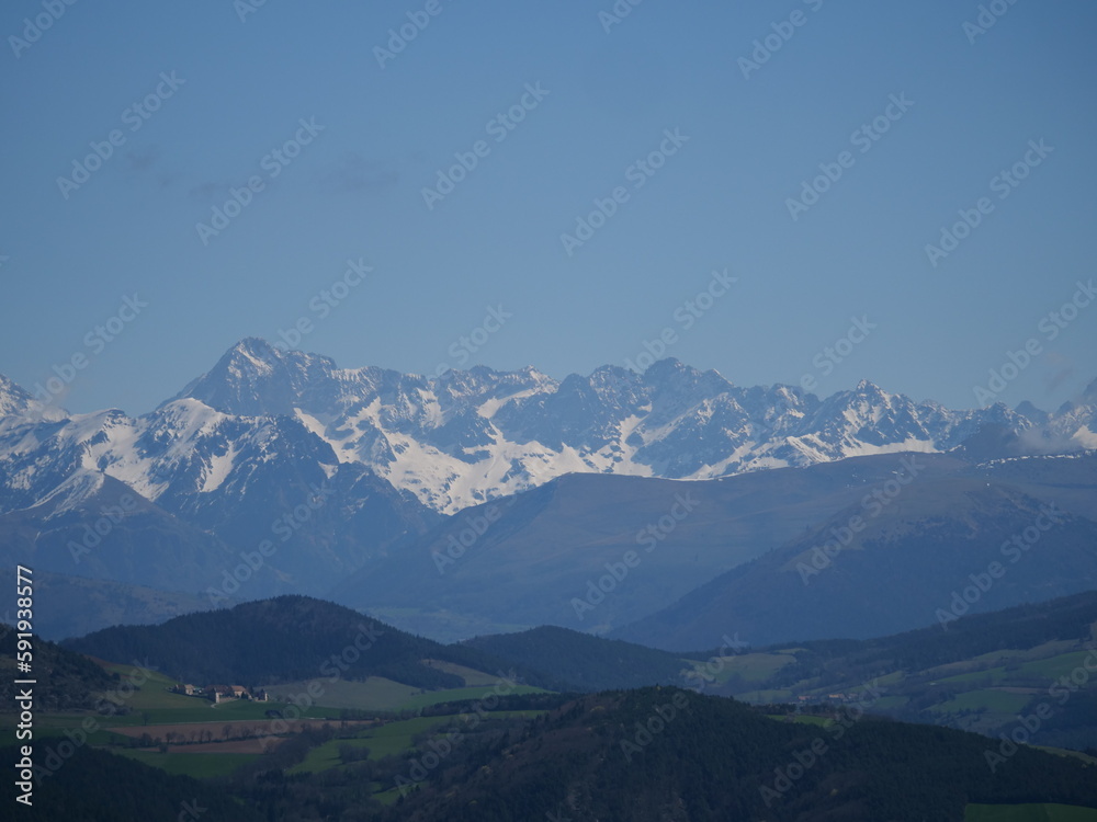 Alpenpanorama auf die Berge