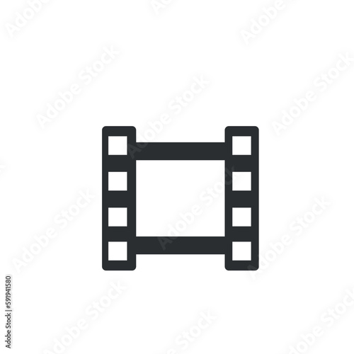 Film strip vector icon