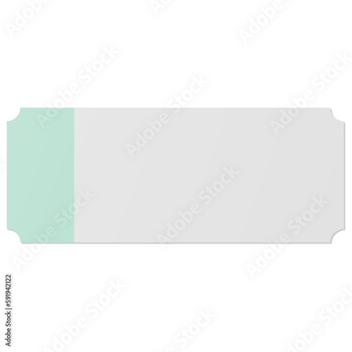 Blank Green and white discount voucher © mositron