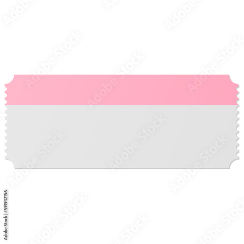 Free Download Blank rectangle voucher with white and Pink color - GFXLoad