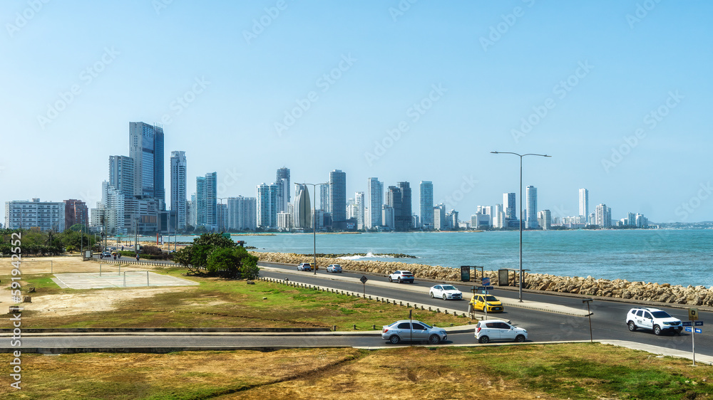 Cartagena de Indias skyline Colombia