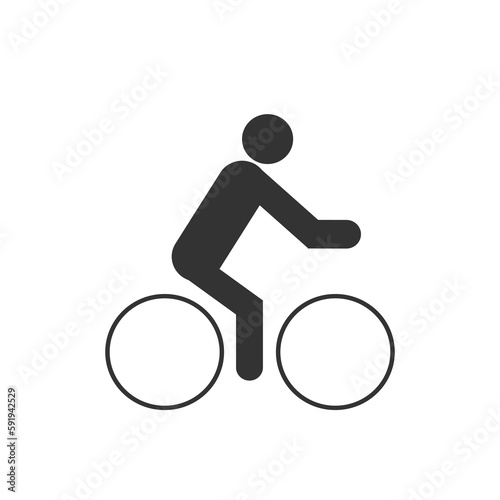 Ride bicycle vector icon photo