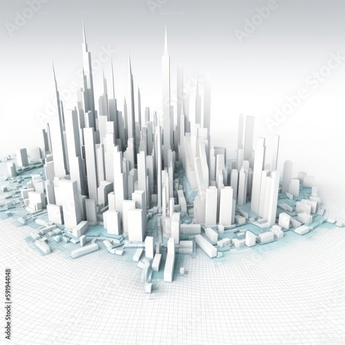 Abstract Visualisation of City at the graph 