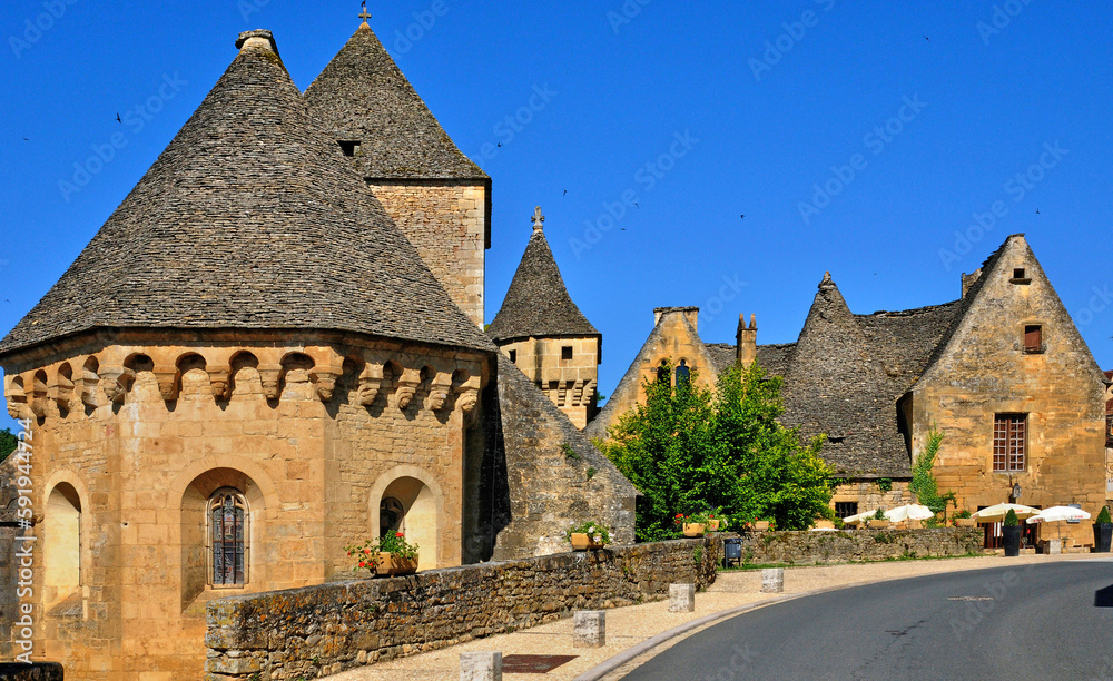 France, Saint Geniest church in Dordogne