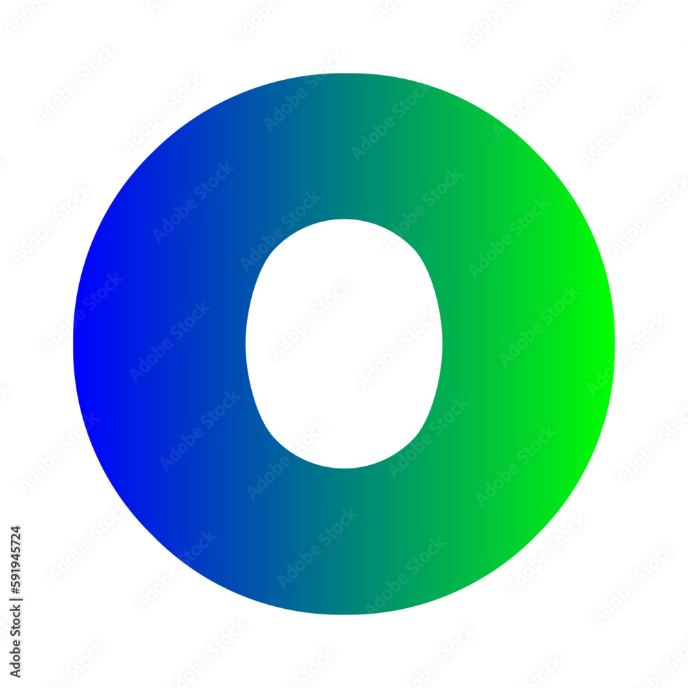 alphabet o icon