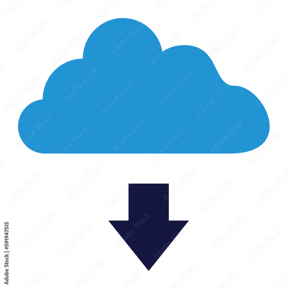 cloud save of network connection flat icon style cloud save of network connection flat icon style