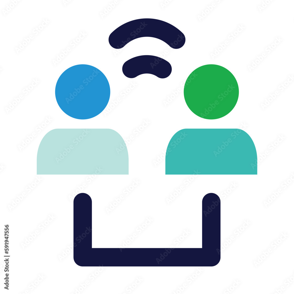 people connection of network connection flat icon style people connection of network connection flat icon style