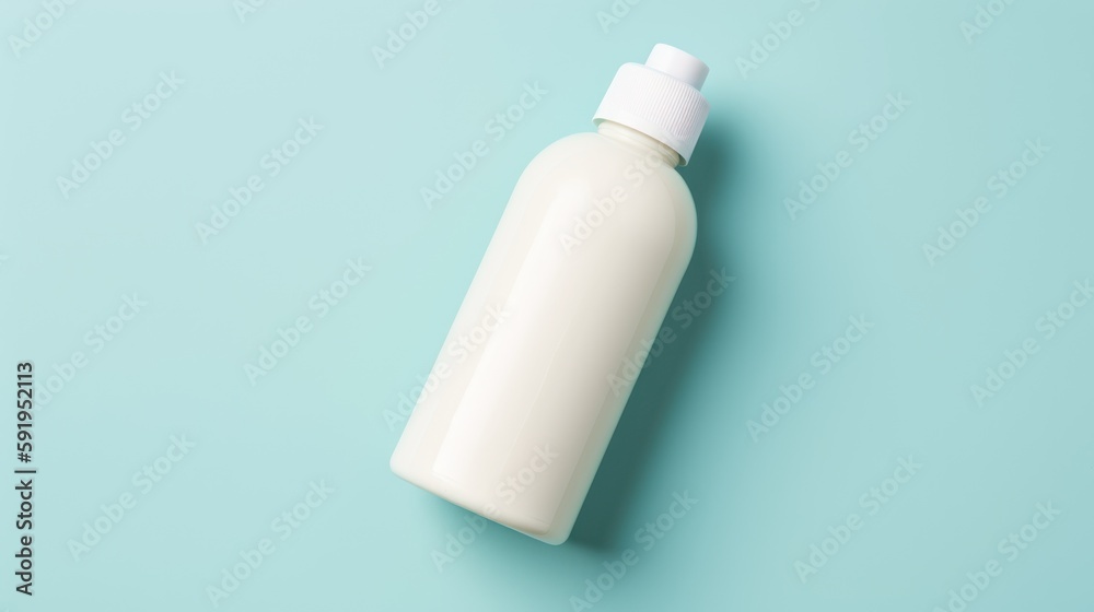 white and blank, unbranded cosmetic cream jar or tubes on blue background. Skin care product presentation. Elegant mockup. Skincare, beauty and spa. Banner with copy space white and blank, unbranded cosmetic cream jar or tubes on blue background. Skin care product presentation. Elegant mockup. Skincare, beauty and spa. Banner with copy space