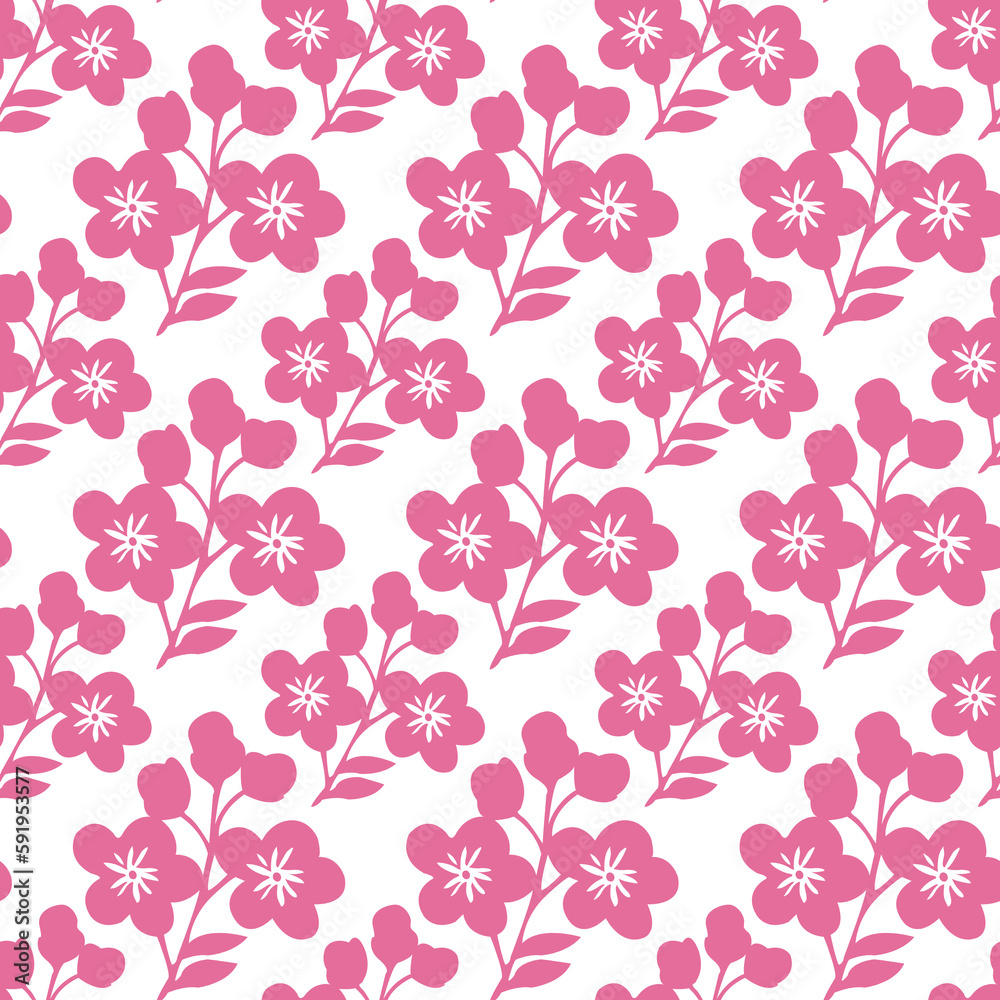 Floral botanical texture pattern . Seamless flower pattern can be used for wallpaper, pattern fills, web page background, surface textures.