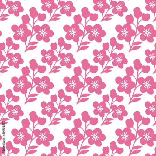 Floral botanical texture pattern . Seamless flower pattern can be used for wallpaper  pattern fills  web page background  surface textures.