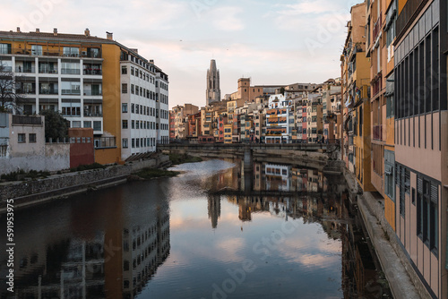 Landscape photo of the city of Girona in Catalonia, Spain. © DALU11