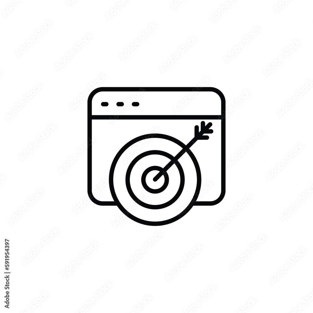 Target icon design with white background stock illustration Target icon design with white background stock illustration