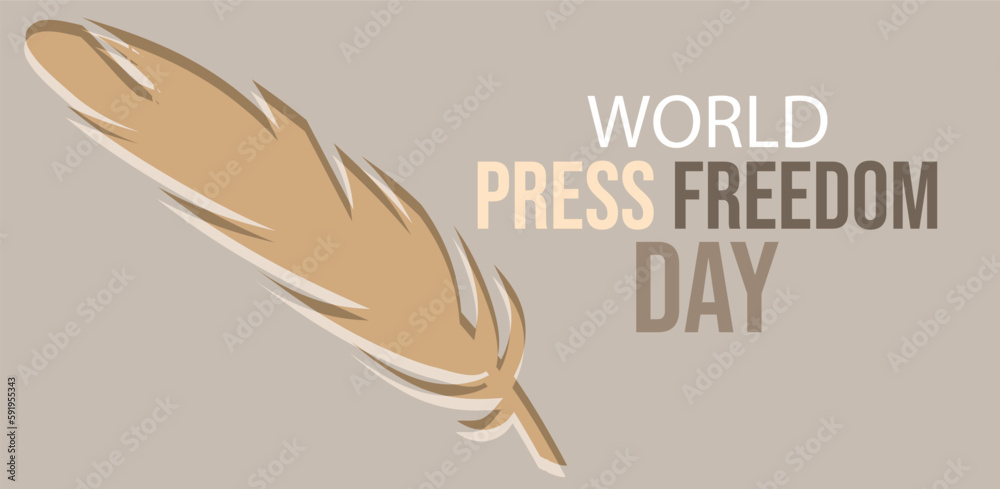 world press freedom day. Template for background, banner, card, poster