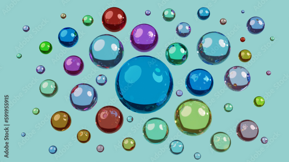 bubbles liquid in space light and shadow slime colorful rainbow for Illustrator or photoshop.