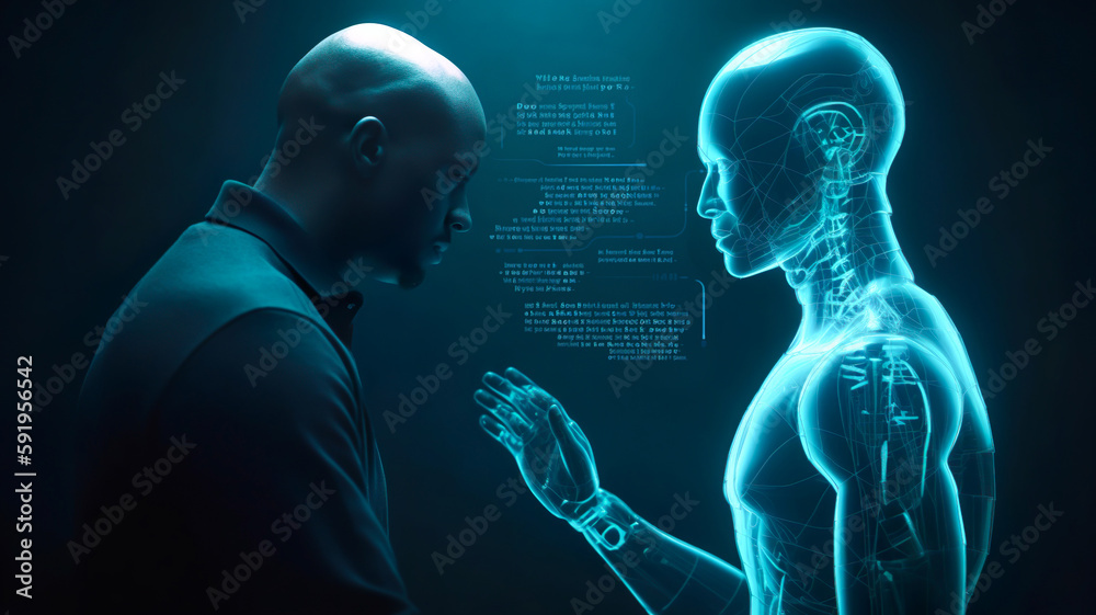 Machine learning reaction and ai artificial intelligence.Chat bot software network.big data and block chain system.Neuralink with smart brain.generative art images Machine learning reaction and ai artificial intelligence.Chat bot software network.big data and block chain system.Neuralink with smart brain.generative art images