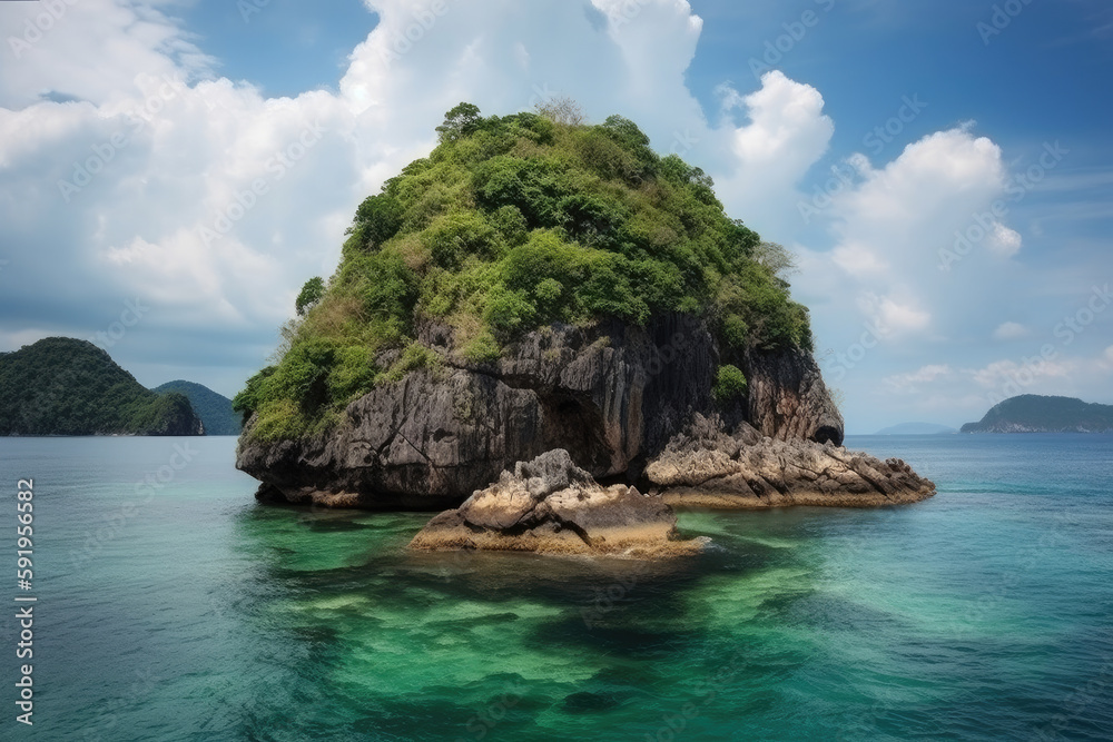 island country created with Generative AI technology island country created with Generative AI technology