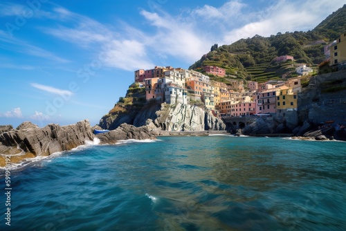 The Cinque Terre coastal towns in Italy , generative artificial intelligence 