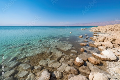 The Dead Sea in Israel Jordan, generative artificial intelligence 