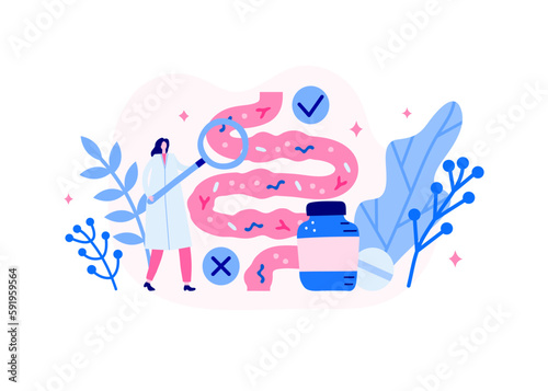 Healthy human gut flora.