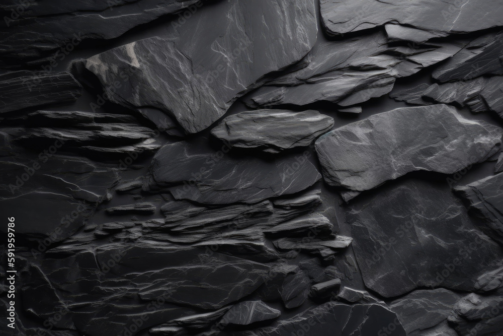 Dark gray black chalkboard background. Generative AI Dark gray black chalkboard background. Generative AI