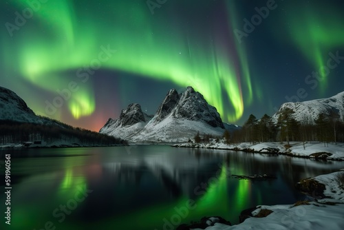 The Northern Lights in Norway   generative artificial intelligence 