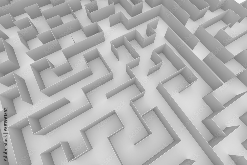 High angle view of maze High angle view of maze